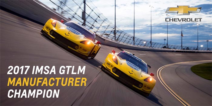 Chevrolet Earns Second Consecutive IMSA GT Le Mans Manufacturer Title
