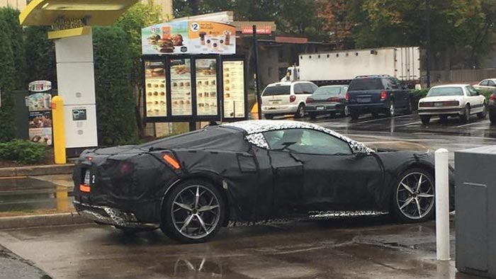 [SPIED] Camouflaged Mid Engine C8 Corvette Spotted in Public for First Time