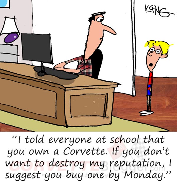 Saturday Morning Corvette Comic: Ruin My Rep!