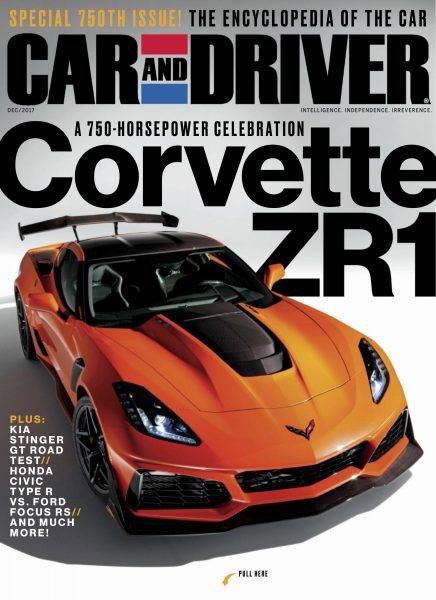 The 750-hp Corvette ZR1 Makes the Cover of Car and Driver 