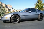 Steel Blue Metallic Corvette