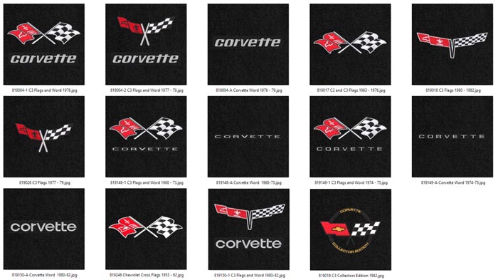 Lloyds Mats Now Offering 14 New Classic Corvette Logo Designs