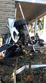 [ACCIDENT] Arctic White Corvette Z06 Crash Lands on West Virginia Front Porch