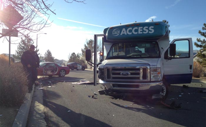 [ACCIDENT] C5 Corvette Driver Hits a Bus in Reno