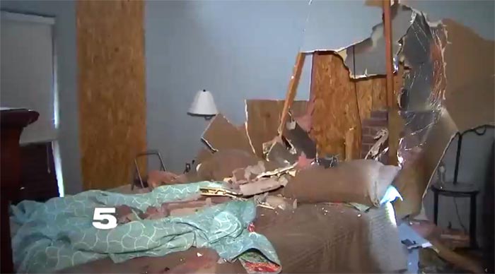 [ACCIDENT] Scary Moment for Sleeping Homeowners as a 50th Anniversary Corvette Crashes Into Their Bedroom