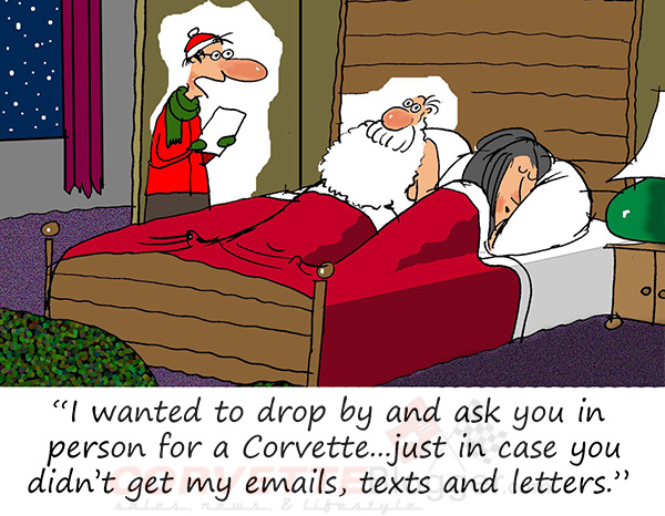 Saturday Morning Corvette Comic: All I Want for Christmas is a Corvette