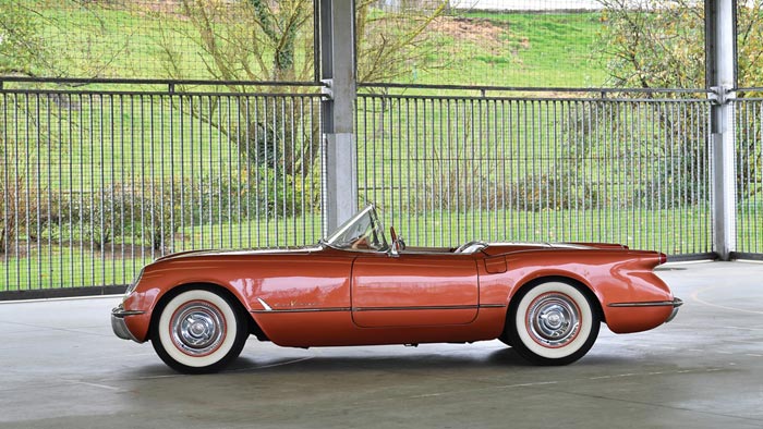 An American In Paris: Rare Copper 1955 Corvette to be Offered by RM Sothebys