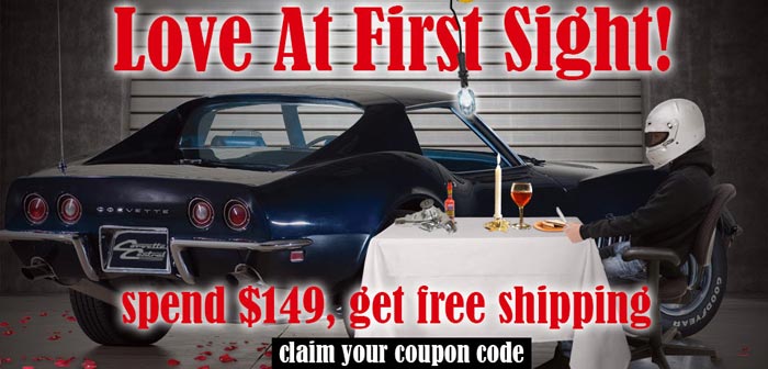 Get Free Shipping for your True Love at Corvette Central