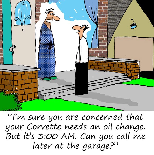 Saturday Morning Corvette Comic: What Keeps Corvette Owners Up at Night