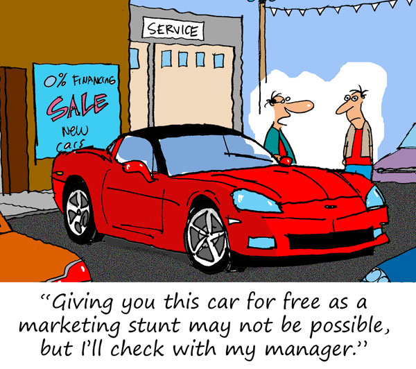 Saturday Morning Corvette Comic: Let Me Ask My Manager...