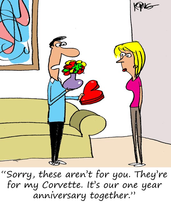 Saturday Morning Corvette Comic: It's Our Anniversary...