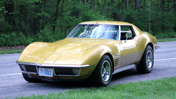 1971 Corvette in War Bonnet Yellow