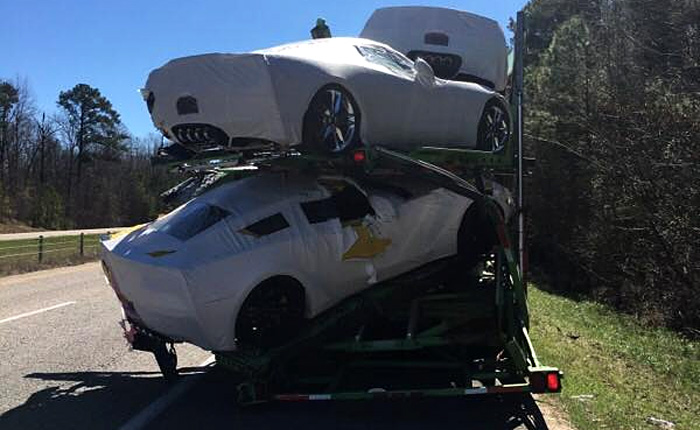 [ACCIDENT] Brand New 2017 Corvettes Damaged in Alabama Transporter Crash