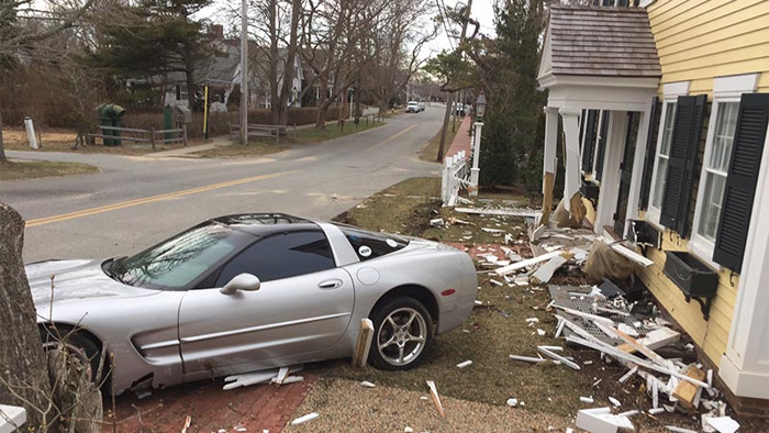 [ACCIDENT] C5 Corvette Crashes into House on Martha's Vineyard