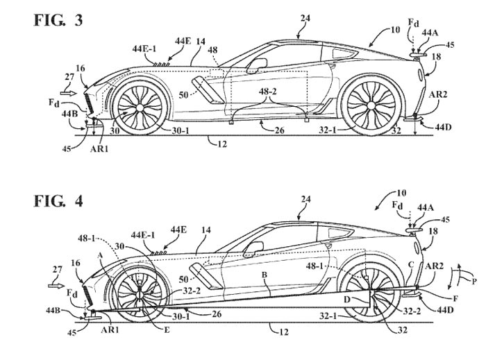 Patent Application Details Adaptive Aerodynamics Plans for C7 Corvette