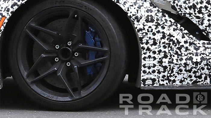 [SPIED] 2018 Corvette ZR1 Logo Spotted on the Star Patterned Aluminum Wheels