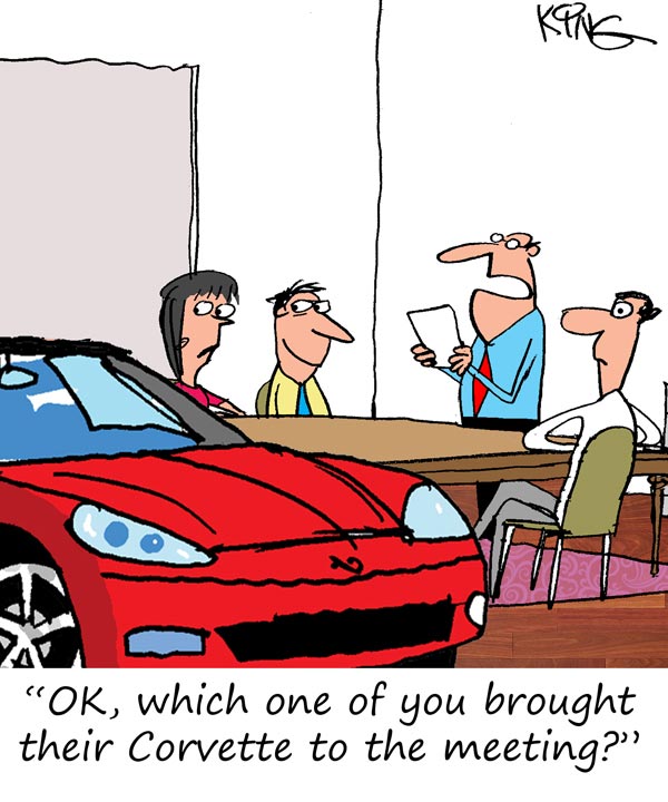 Saturday Morning Corvette Comic: Parking Issues, Part 3