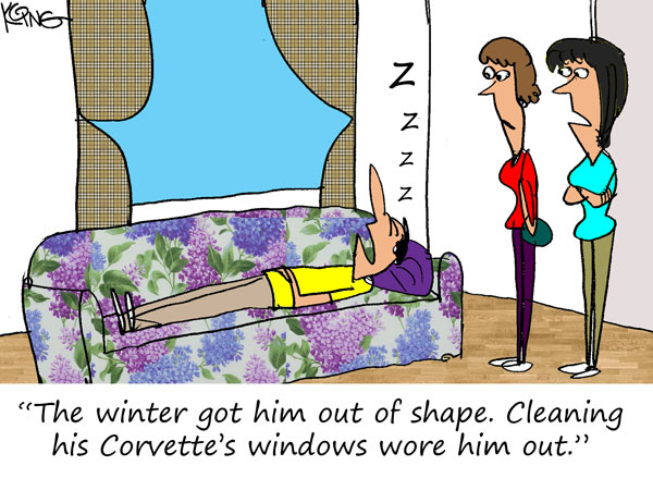 Saturday Morning Corvette Comic: Time for a Workout