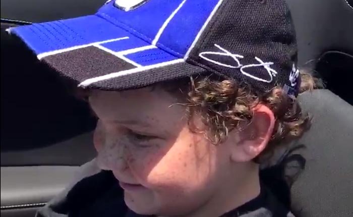 [VIDEO] Jimmie Johnson Offers Up Some Donuts with a Young Fan in a Corvette Z06