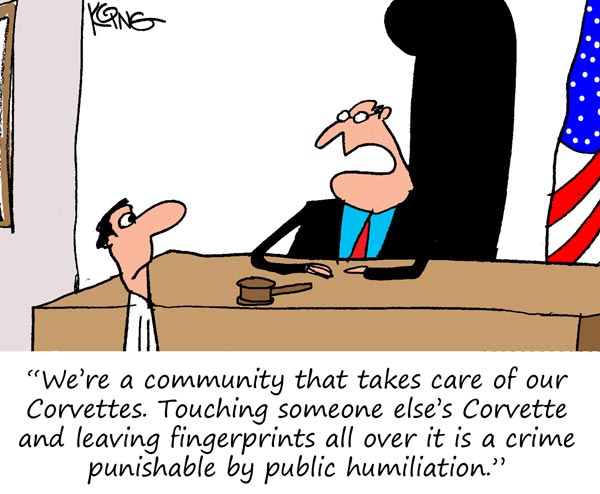 Saturday Morning Corvette Comic: Keep Your Hands Off The Corvette!