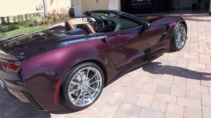 2018 Corvette in Black Rose Metallic