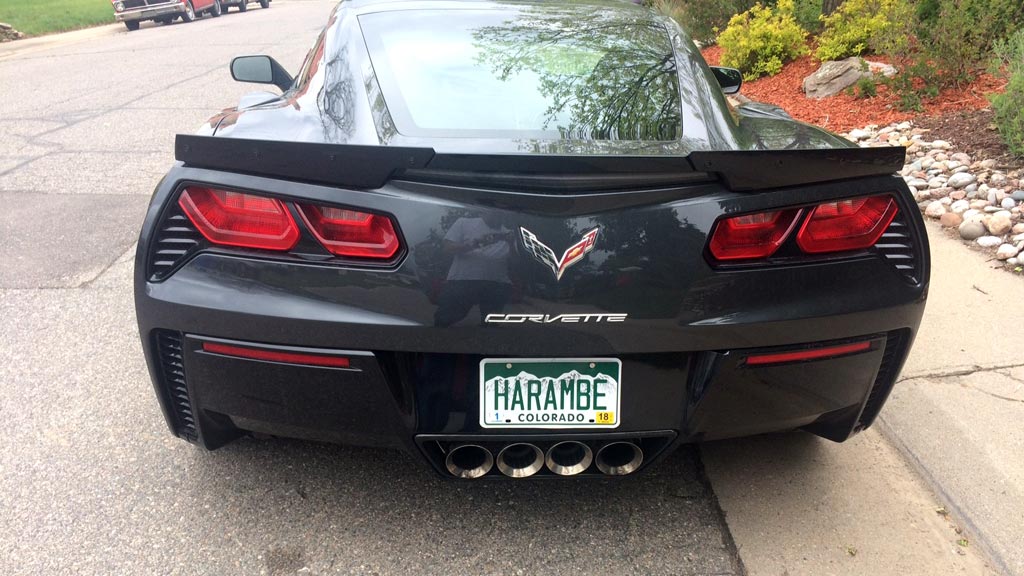 Man with Harambe Vanity Plate on a Corvette Wants to Explain Why
