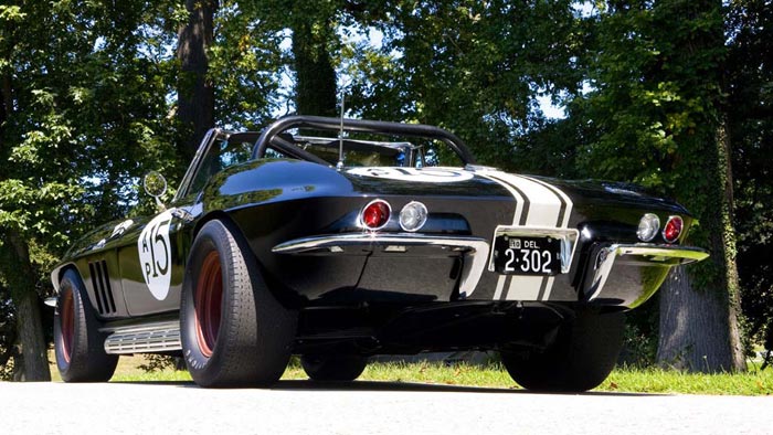 Corvettes on eBay: Historic Triple Black 1966 Corvette Hill Climb Racer