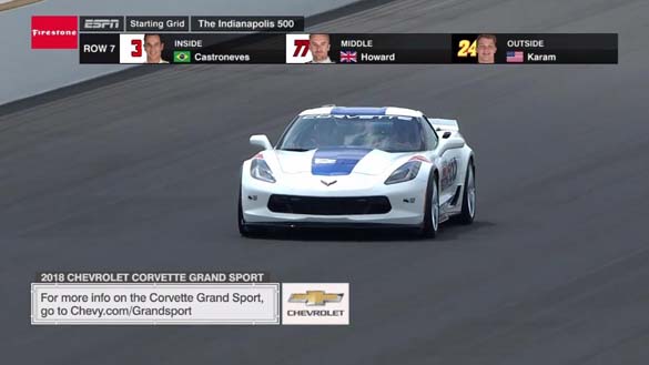 2017 Corvette Grand Sport Paces the 101st Indianapolis 500