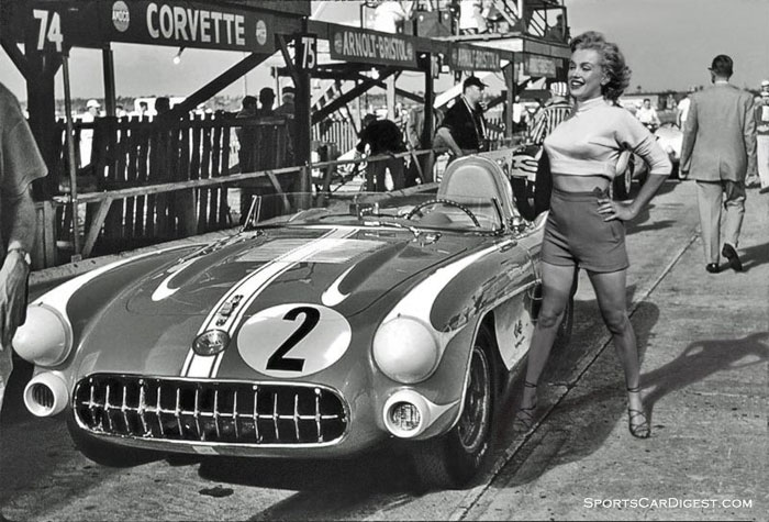 [PIC] Throwback Thursday: Marilyn Monroe and the Corvette SR2 at Sebring
