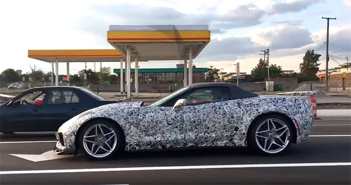 [VIDEO] 2018 Corvette ZR1 Convertible Prototypes Now Wearing Chrome Wheels