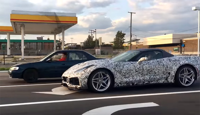 [VIDEO] 2018 Corvette ZR1 Convertible Prototypes Now With Chrome Wheels Spotted in Michigan