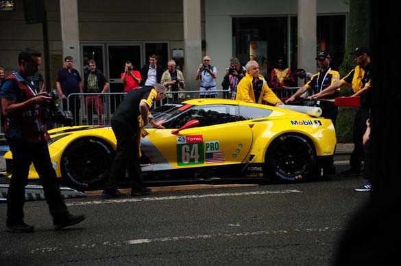 Corvette Racing at Le Mans: Scrutineering in the Town Square