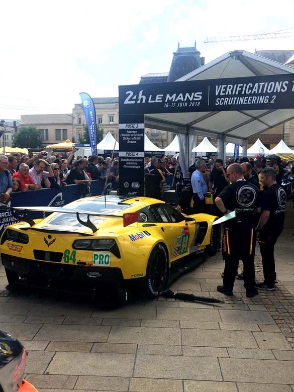 Corvette Racing at Le Mans: Scrutineering in the Town Square