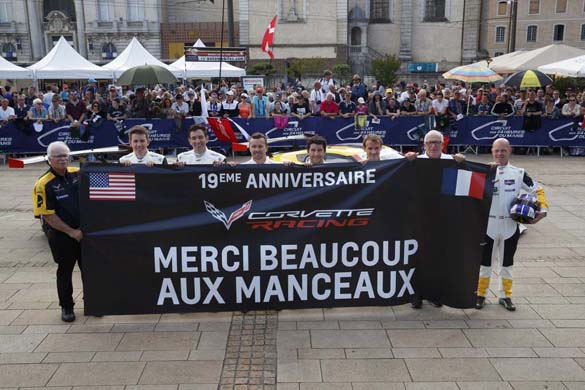Corvette Racing at Le Mans: Scrutineering in the Town Square
