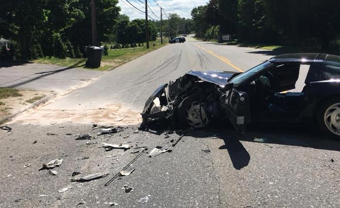 [ACCIDENT] C4 Corvette Collides with Semi in Massachusetts