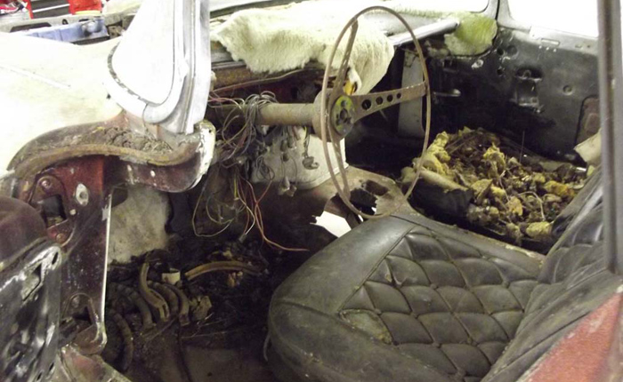 Corvettes on Craigslist: Moss-Covered 1961 Corvette Was Parked for 40 Years