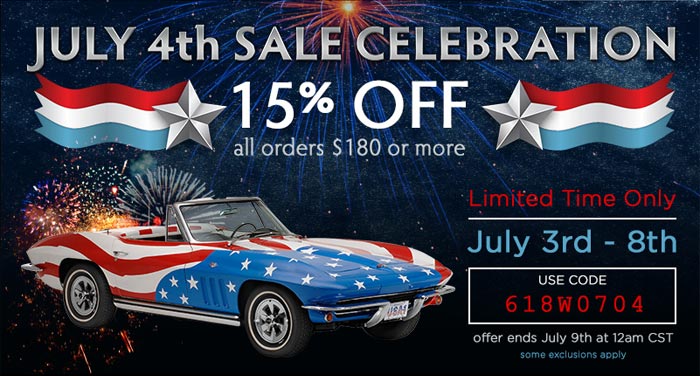 Save 15% During Mid America Motorworks' July 4th Celebration