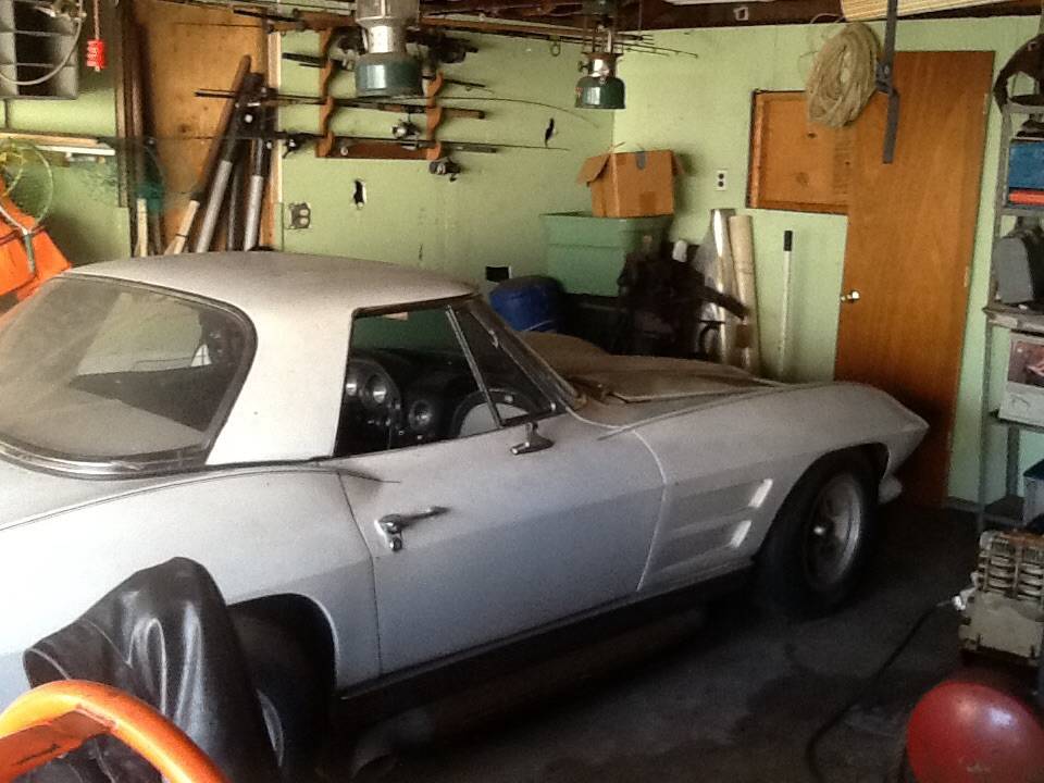 Garage Parked 1963 Corvette Sting Ray, Craigslist Used Garage Doors