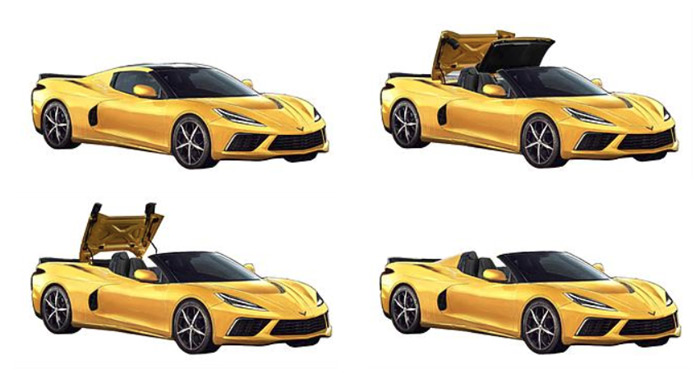 Animation of a Hardtop Convertible Mid-Engine Corvette: How Would it Work?
