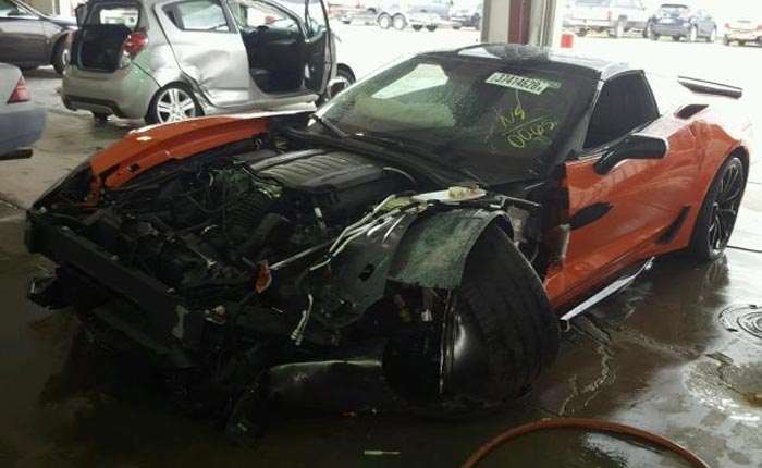 [ACCIDENT] 2019 Corvette Grand Sport Wrecked with Just 15 Miles on Odometer