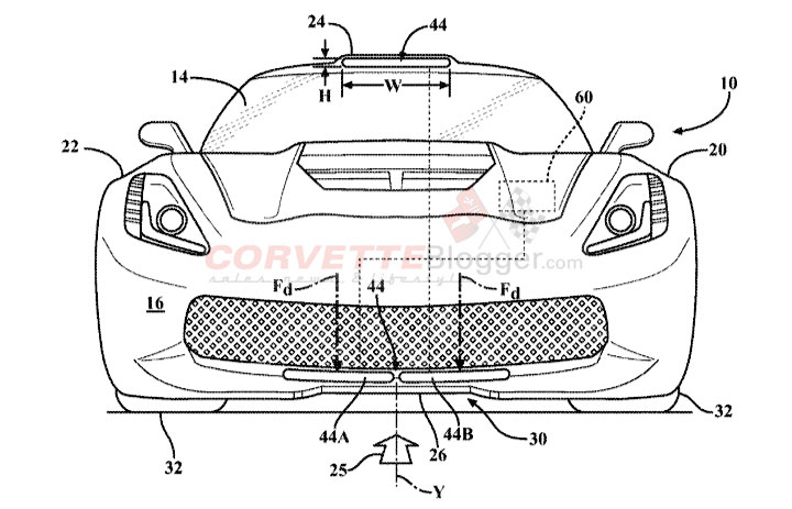 GM Patent Illustration for Downforce Generating Ducts