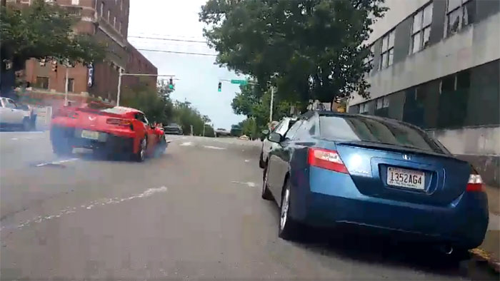 [VIDEO] Cyclist Captures Police Pursuit of Teenage Carjacker in a C7 Corvette During IRL Stream