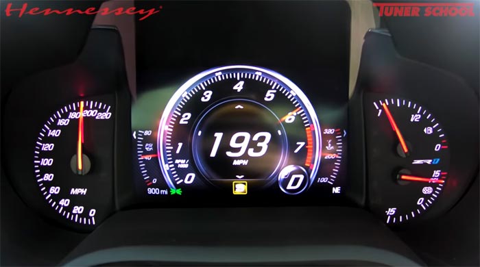 [VIDEO] Hennessey Performance Shows Their Stock 755-hp Corvette ZR1 Going 0-193 MPH