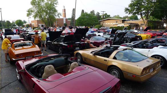 The 2018 Corvettes on Woodward Charity Food Drive