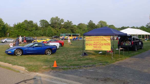 The 2018 Corvettes on Woodward Charity Food Drive