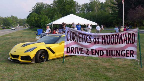The 2018 Corvettes on Woodward Charity Food Drive