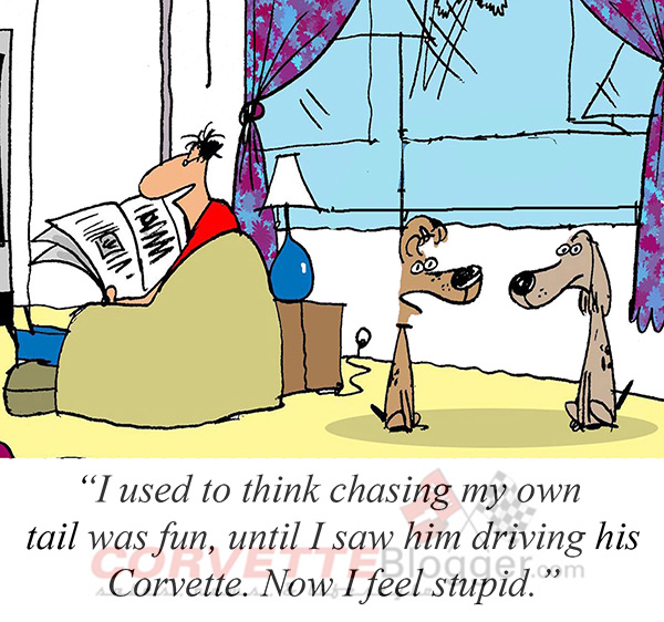 Saturday Morning Corvette Comic: Chasing Tails