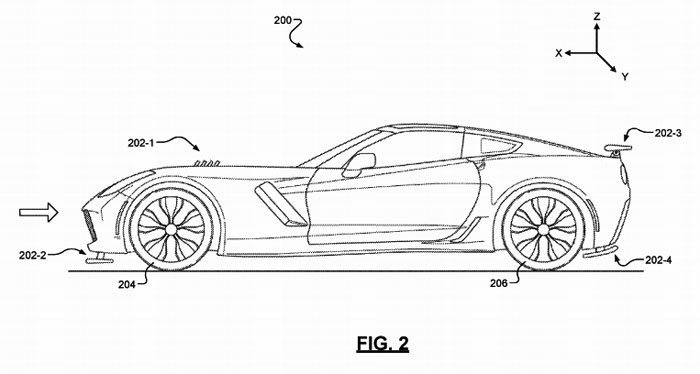 New GM Patents Leak Active Aero and Hybrid Details on the C8 Mid-Engine Corvette