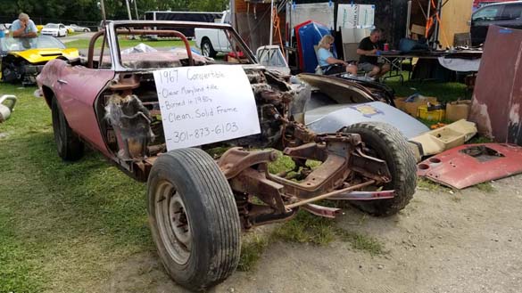 The Barn Finds and Project Cars of Corvettes at Carlisle
