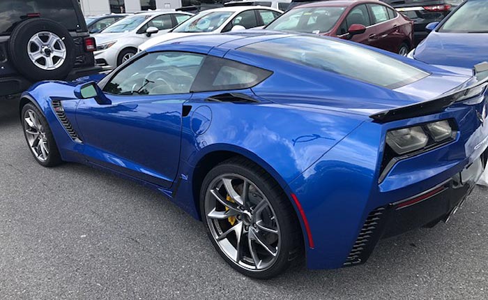 First Look at the New Elkhart Lake Blue on a 2019 Corvette